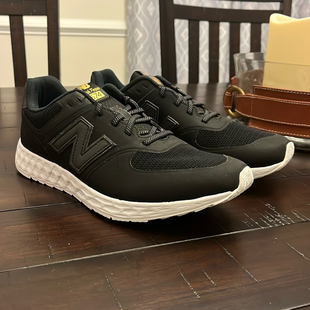 New Balance 574 Shoes Sneakers new MFL574BD Fresh Foam black Mens Size 9.5
